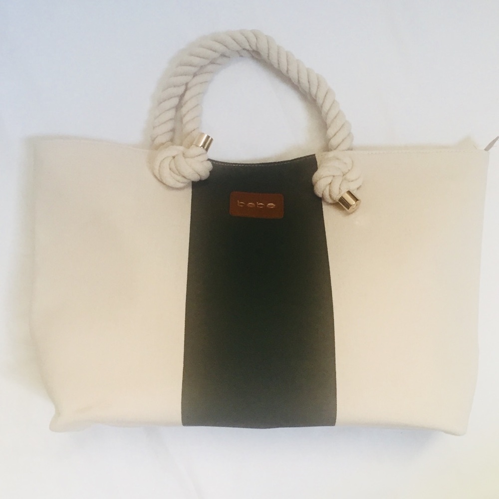 BEBE Canvas Tote Bag